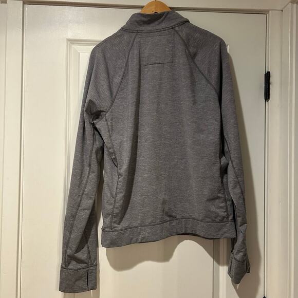 Abercrombie & Fitch Sweatshirt Men's Heather Gray 1/4-Zip Performance X-Large - Picture 9 of 10